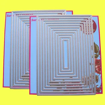 2-Set Large Cutting dies A5 Rectangle Stitch & Piercing Scrapbooking Paper Craft DIY stencil 
2-Set Large Cutting dies A5 Rectangle Stitch & Piercing Scrapbooking Paper Craft DIY stencil