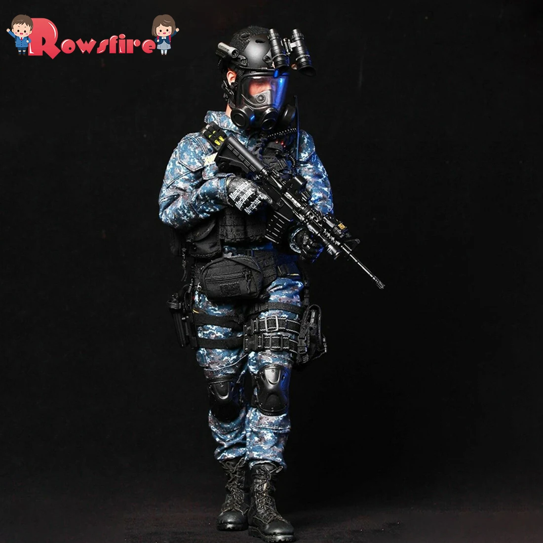 Rowsfire 1/6 30cm Soldier Model Realistic Headsculpt DIY Movable US Navy Military Figure Model Toy For Kids Adults Gift 
Rowsfire 1/6 30cm Soldier Model Realistic Headsculpt DIY Movable US Navy Military Figure Model Toy For Kids Adults Gift