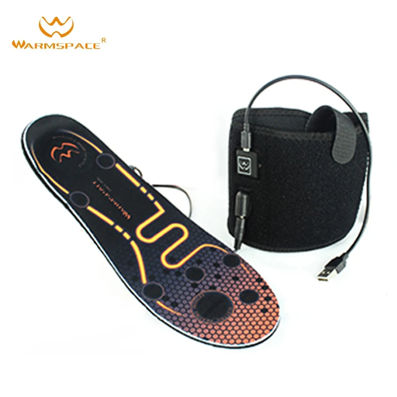 

Winter USB Rechargeable Heated Insoles 3 Levels Feet Warm Shoe Pad Thermal Electric Foot Warmer Heating Feet Outdoor Sports