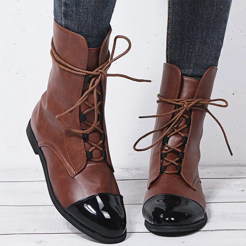 2020 New Fashion Patent Leather British Style Flat Boots Black Pointed Toe Boots Motorcycle Boots Women's Boots Plus Size 35-43
2020 New Fashion Patent Leather British Style Flat Boots Black Pointed Toe Boots Motorcycle Boots Women's Boots Plus Size 35-43