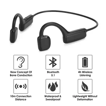 G1 Bluetooth 5.1 Headset Bone Conduction Sports Earphones Waterproof Stereo Hands-free Headset with Microphone for Running
G1 Bluetooth 5.1 Headset Bone Conduction Sports Earphones Waterproof Stereo Hands-free Headset with Microphone for Running