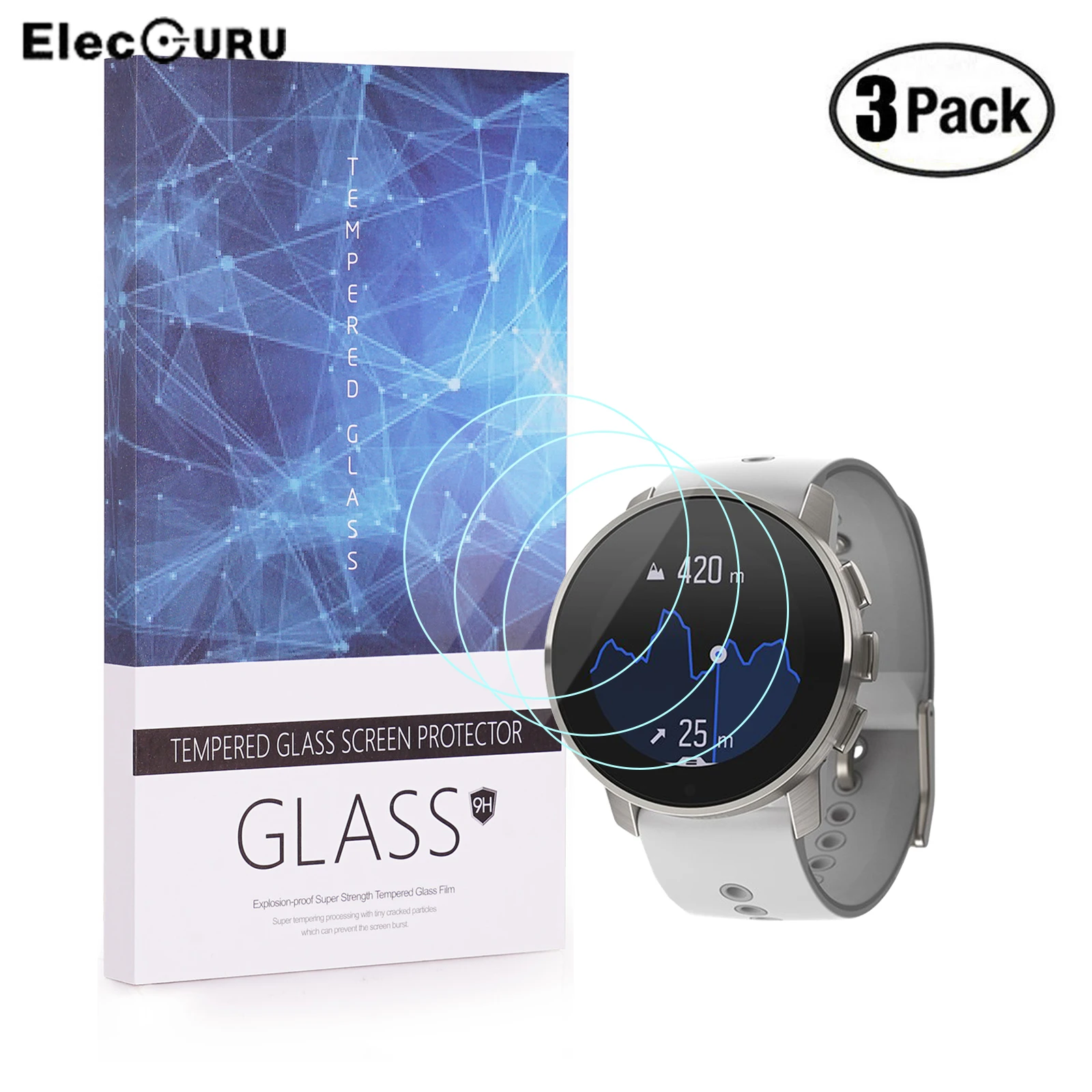 3 Pack for SUUNTO 9 PEAK Smartwatch Screen Protector Tempered Glass 9H 2.5D HD Scratch Proof Bubble-free Screen Protective Glass
3 Pack for SUUNTO 9 PEAK Smartwatch Screen Protector Tempered Glass 9H 2.5D HD Scratch Proof Bubble-free Screen Protective Glass