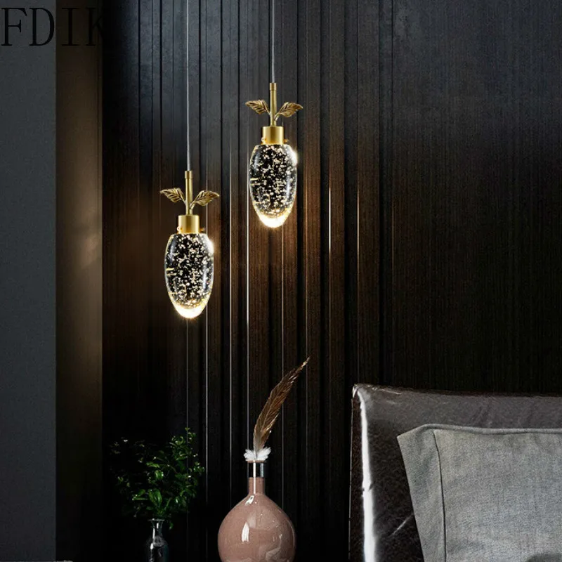 

Luxury Crystal Pendant Light Modern Lustre Pendente for Living Room Bedroom Hall Decoration Hanging Lamp Loft Luminaria Lights