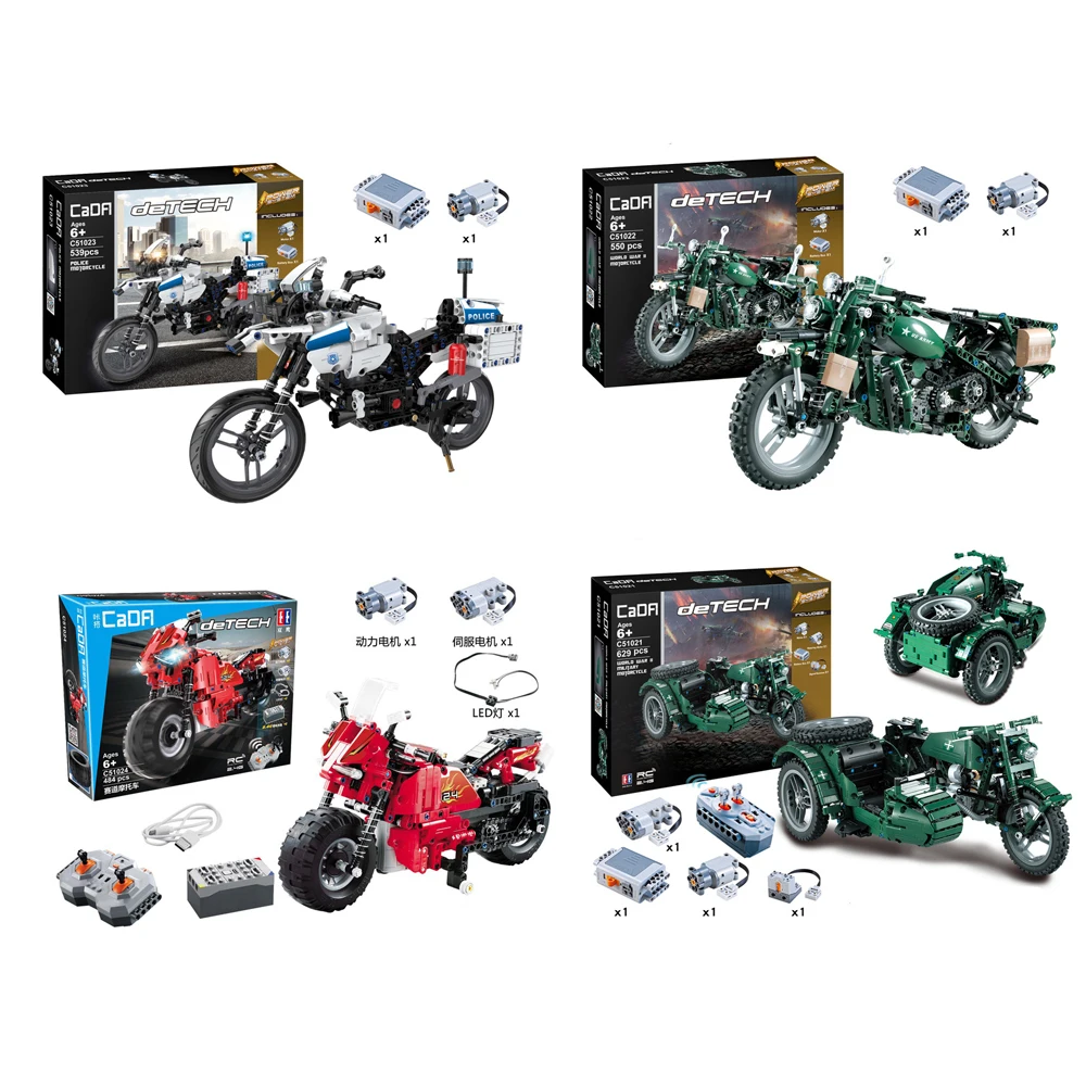 RC Building Block Military Motorcycle C51021 C51022 C51023 C51024 US Army Remote Control Compatible Brick Set ChildrenToyRC Car
RC Building Block Military Motorcycle C51021 C51022 C51023 C51024 US Army Remote Control Compatible Brick Set ChildrenToyRC Car