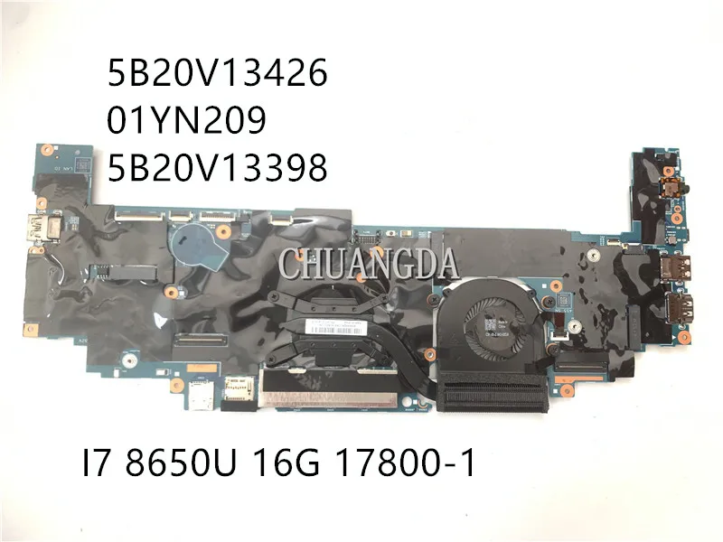 Материнская плата для ноутбука Lenovo ThinkPad X1 Yoga 3rd Gen 17800-1 5B20V13426 01YN209 5B20V1339448.0CX05.0011 с