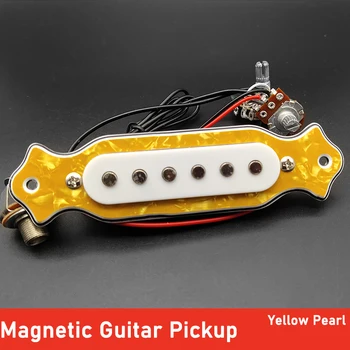 Soundhole Acoustic Guitar Pickup 500K Control Line Sound Hole Magnetic Pickup 1Tone1Volume for Cigar Box 6 String Yellow Pearl
Soundhole Acoustic Guitar Pickup 500K Control Line Sound Hole Magnetic Pickup 1Tone1Volume for Cigar Box 6 String Yellow Pearl