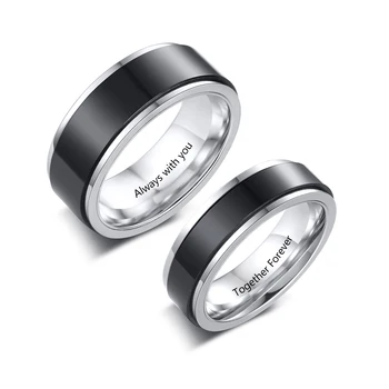 Personalized Custom Engraved Name Rings for Women Men Stainless Steel Wedding Rings for Couple Anniversary Love Alliance Gift
Personalized Custom Engraved Name Rings for Women Men Stainless Steel Wedding Rings for Couple Anniversary Love Alliance Gift