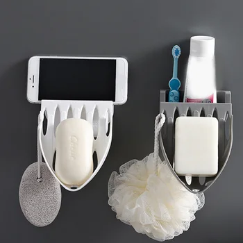 Multifunctional Punch-free Soap Box Bathroom Drain Rack Wall Hanging Phone Holder --M25
Multifunctional Punch-free Soap Box Bathroom Drain Rack Wall Hanging Phone Holder --M25
