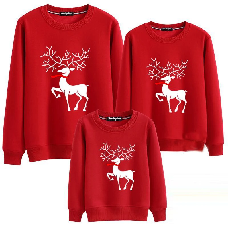 Family Christmas Hoodies Winter Dad Mom Kids Matching Sweatshirts New Year Plus Velvet Warm Printed Long Sleeve Pullover Outfits 
Family Christmas Hoodies Winter Dad Mom Kids Matching Sweatshirts New Year Plus Velvet Warm Printed Long Sleeve Pullover Outfits