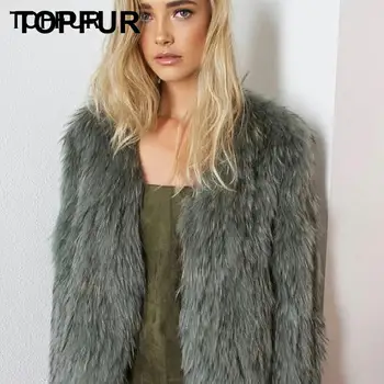 TOPFUR Women Real Fur Coat Luxury Winter Female Fur Jacket Whole Skin 50 CM Short Style Fashion O-Neck Raccoon Fur Outwear
TOPFUR Women Real Fur Coat Luxury Winter Female Fur Jacket Whole Skin 50 CM Short Style Fashion O-Neck Raccoon Fur Outwear