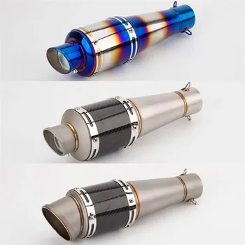 universal straight Motorcycle modified AR exhaust pipe semi-blue carbon fiber exhaust with silencer plug large oblique mouth
universal straight Motorcycle modified AR exhaust pipe semi-blue carbon fiber exhaust with silencer plug large oblique mouth