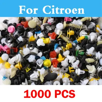 

1000pcs Mixed Car Styling Retainer Fastener Vehicle Rivet Door Panel General For Citroen Aircross C4 Cactus C3 C4 C4 C5 C6 C1 C2