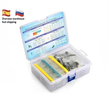 Composant électronique Kit Total 1390 pièces LED Diodes 30 Valeurs Résistances 12 Sortes Condensateur Électrolytique Pack TO-92 Transistor Boîte(China)