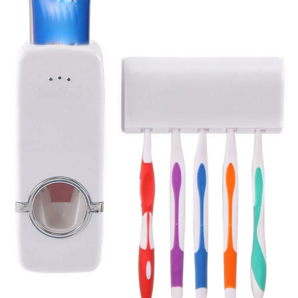 Home Auto Automatic Toothpaste Dispenser Toothbrush Holder container Set Wall Mount Stand teeth brush box bathroom accessories
Home Auto Automatic Toothpaste Dispenser Toothbrush Holder container Set Wall Mount Stand teeth brush box bathroom accessories