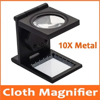 10X 28mm LED Illuminated Foldable Metal Cloth Magnifier Loupe Stand Cloth Measurement Magnifying Glass with Lamps and Scale 1mm
10X 28mm LED Illuminated Foldable Metal Cloth Magnifier Loupe Stand Cloth Measurement Magnifying Glass with Lamps and Scale 1mm