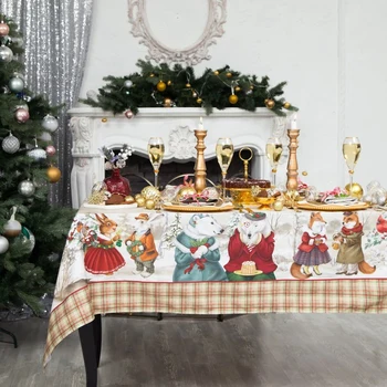 Tablecloth Ethel "Winter holidays" 150x185cm +/- 3cm with GMVO, xl100% 4496650
Tablecloth Ethel "Winter holidays" 150x185cm +/- 3cm with GMVO, xl100% 4496650