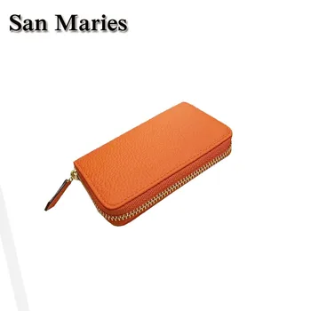 San Maries Brand Genuine Leather Car Key Case Wallet Fashion Cow Leather Brand Key Holder Wholesale Cars Keys Zipper Bag
San Maries Brand Genuine Leather Car Key Case Wallet Fashion Cow Leather Brand Key Holder Wholesale Cars Keys Zipper Bag