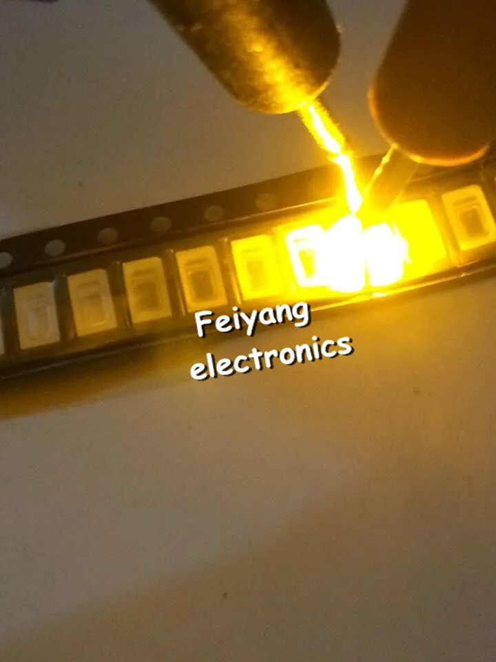 100pcs 5630/5730 SMD/SMT YELLOW SMD 5730 LED Surface Mount Yellow 2.0~2.6V 580-590nm Ultra Birght Led Diode Chip | Освещение