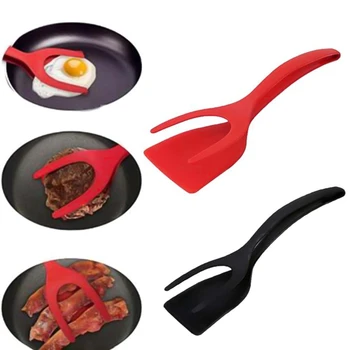 2 In 1 Grip and Flip Tongs for Fried Egg Clip Toast Spatula Pancake Toast Omelette Beefsteak Overturned Turner Kitchen Supplies 
2 In 1 Grip and Flip Tongs for Fried Egg Clip Toast Spatula Pancake Toast Omelette Beefsteak Overturned Turner Kitchen Supplies