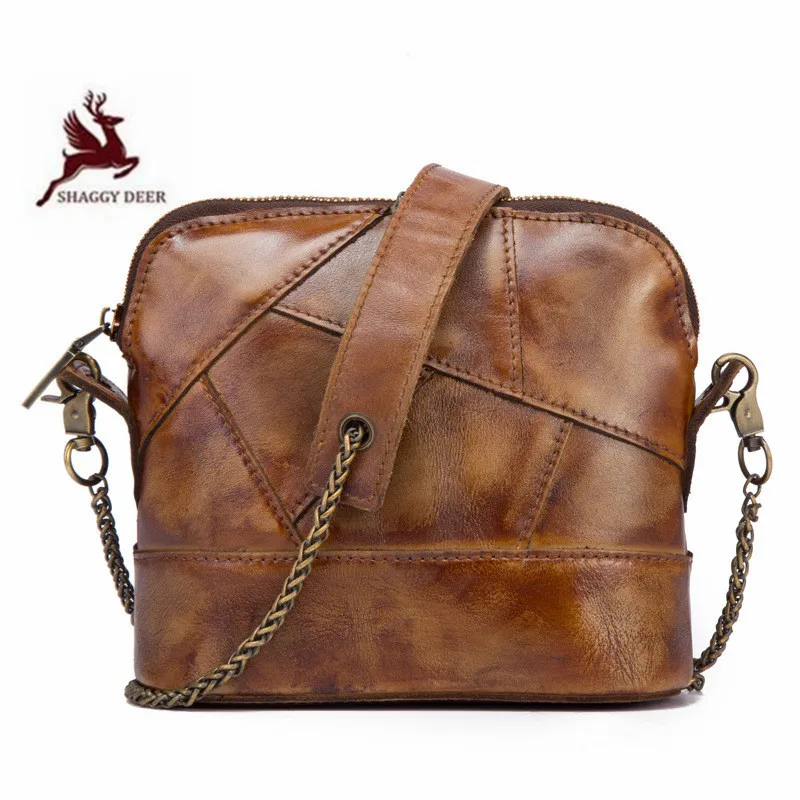 New retro hand-painted chain single shoulder bag fashion genuine leather mini shell bag
New retro hand-painted chain single shoulder bag fashion genuine leather mini shell bag