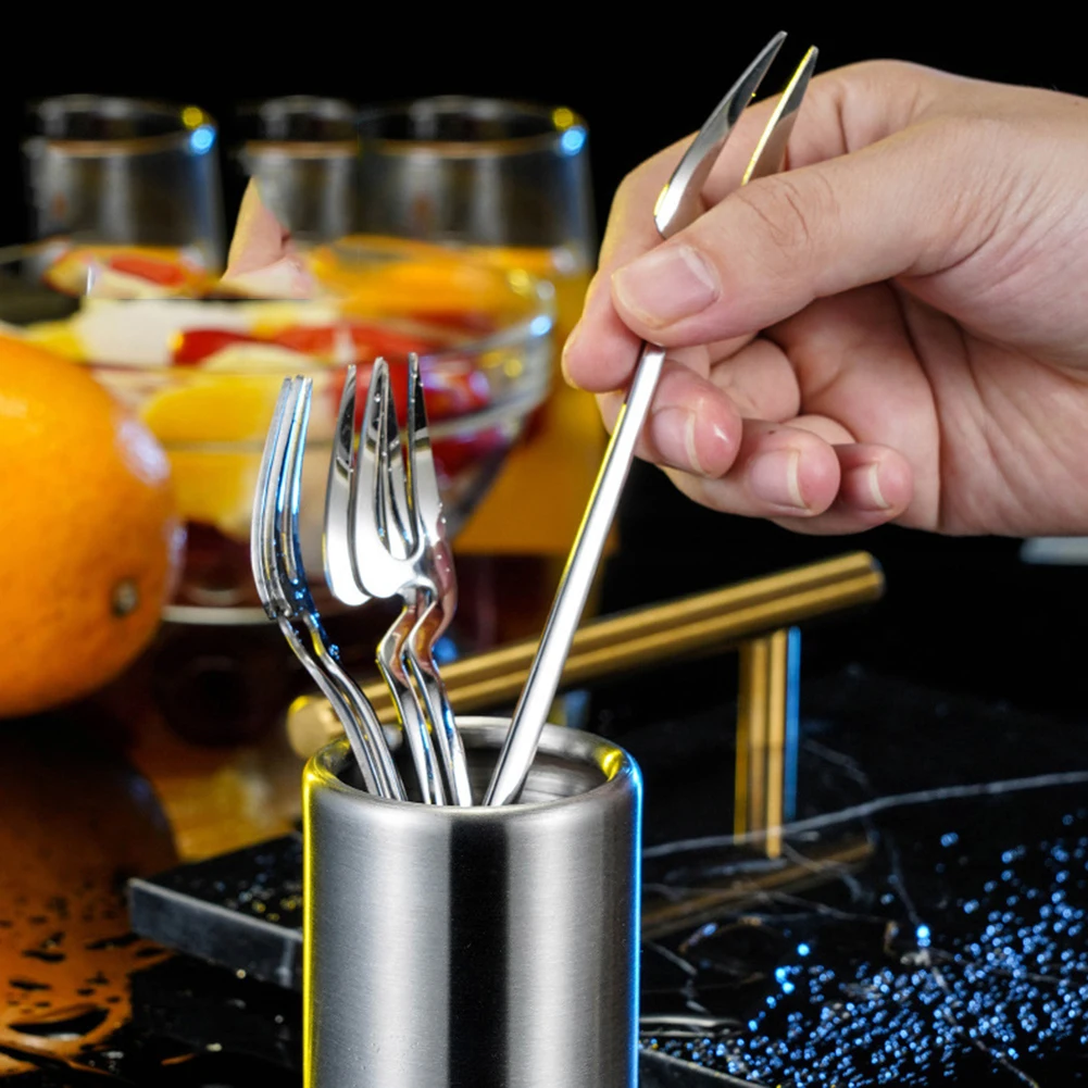 Small Forks and Spoons Set Stainless Steel Dessert Fruit Salad Forks Dessert Spoons with Holder
Small Forks and Spoons Set Stainless Steel Dessert Fruit Salad Forks Dessert Spoons with Holder