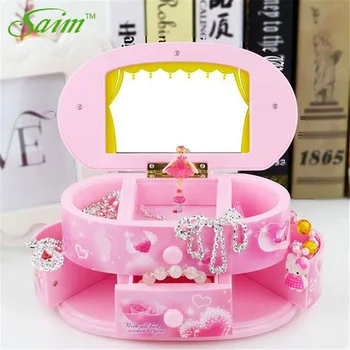 Pink Beautiful Ballet Dancer Doll Music Box Jewelry Organizer Make Up Box Portable Musical For Kids Girls Children Gift WS157
Pink Beautiful Ballet Dancer Doll Music Box Jewelry Organizer Make Up Box Portable Musical For Kids Girls Children Gift WS157