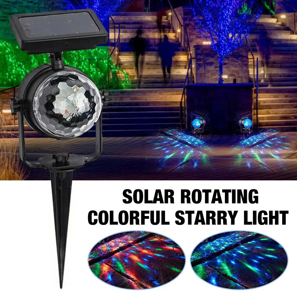 Led Solar Light Rotating Colorful Starry Floodlight Outdoor Projector Decoration Led Lamp Holiday Lighting For Garden Park
Led Solar Light Rotating Colorful Starry Floodlight Outdoor Projector Decoration Led Lamp Holiday Lighting For Garden Park