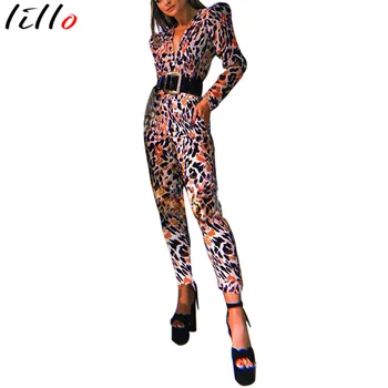 Sexy Jumpsuit Bodysuit Long Sleeve Leopard Jumpsuit Deep V Temperament Winter Autumn Women's Jumpsuit Rave Festival Clothing
Sexy Jumpsuit Bodysuit Long Sleeve Leopard Jumpsuit Deep V Temperament Winter Autumn Women's Jumpsuit Rave Festival Clothing