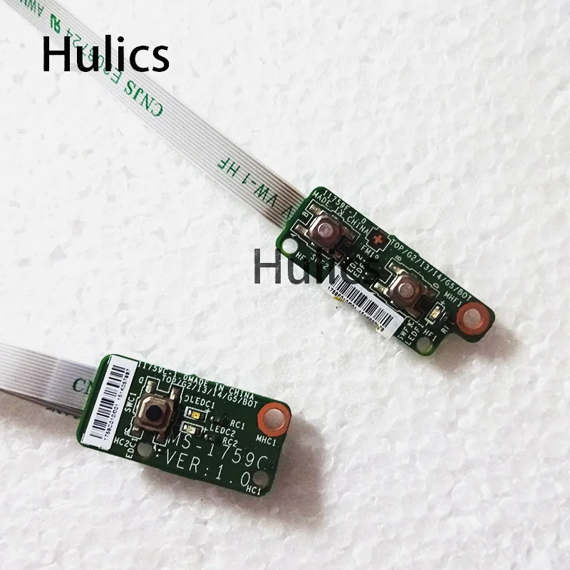 

Hulics Used For MSI Ge70 Apache Power Button Board W/cable Ms-1759C Switch Small MS-1759F VER: 1.0