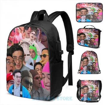 Funny Graphic print Papa Franku USB Charge Backpack men School bags Women bag Travel laptop bag 
Funny Graphic print Papa Franku USB Charge Backpack men School bags Women bag Travel laptop bag
