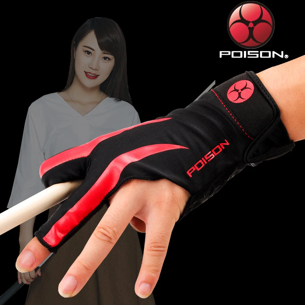 POISON Billiard Pool Cue Gloves Red One Piece Lycra Fabric Durable Comfortable Gloves Professional Gloves Billard Accessories
POISON Billiard Pool Cue Gloves Red One Piece Lycra Fabric Durable Comfortable Gloves Professional Gloves Billard Accessories