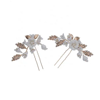 2Pcs/Set Ins Hot Sell Ceramic Flower Wedding Hair Jewelry Bridal Hair Pins Handmade Women Prom Headpiece
2Pcs/Set Ins Hot Sell Ceramic Flower Wedding Hair Jewelry Bridal Hair Pins Handmade Women Prom Headpiece