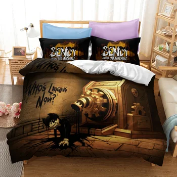 Popular Bendy Ink Machine 3d Printed Bedding Set Duvet Covers Pillowcases Europe/Australia/USA Twin Full Queen King Bedclothes 
Popular Bendy Ink Machine 3d Printed Bedding Set Duvet Covers Pillowcases Europe/Australia/USA Twin Full Queen King Bedclothes