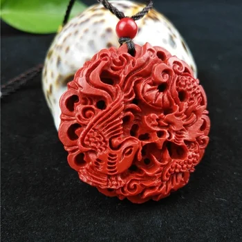 Charm Animal Red Fashion Jewellery Cinnabar Necklace Carved Woman Chinese Pendant Gifts Phoenix Natural Dragon Hand Amulet
Charm Animal Red Fashion Jewellery Cinnabar Necklace Carved Woman Chinese Pendant Gifts Phoenix Natural Dragon Hand Amulet