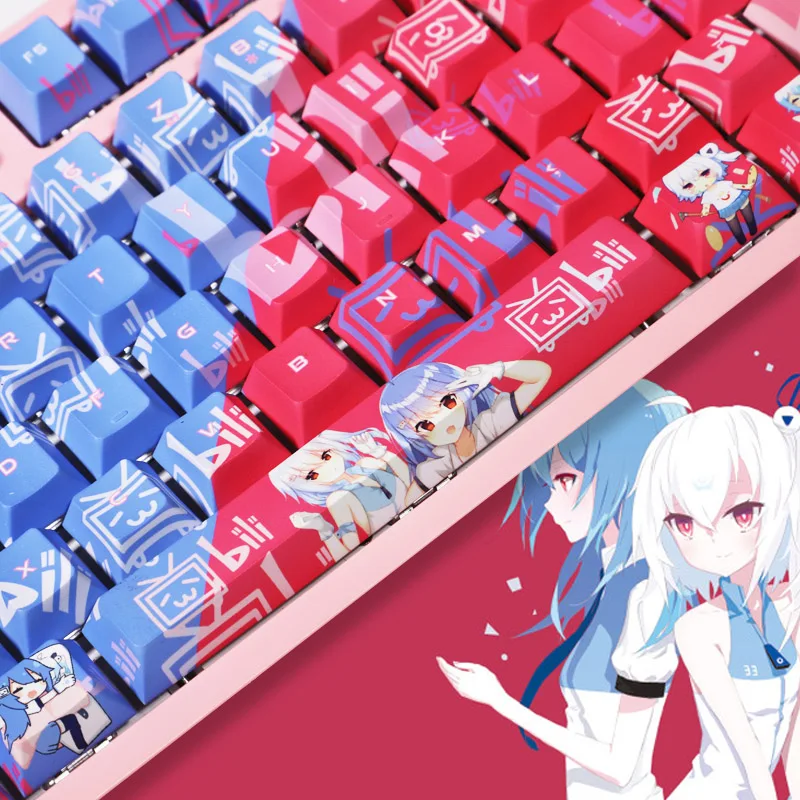 Cartoon Theme Bilibili Keycap Personality Secondary Animation Custom Sublimation PBT Keycap For Mechanical Cherry Keyboard
Cartoon Theme Bilibili Keycap Personality Secondary Animation Custom Sublimation PBT Keycap For Mechanical Cherry Keyboard