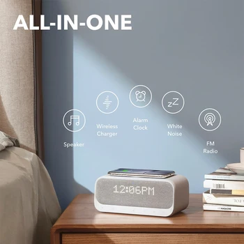 Smart Soundcore Wakey Mini Bluetooth Speakers Powered by with Alarm Clock Stereo Sound And Music Surround FM Radio White Home
Smart Soundcore Wakey Mini Bluetooth Speakers Powered by with Alarm Clock Stereo Sound And Music Surround FM Radio White Home