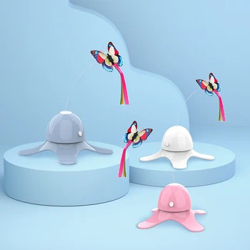 Electric Rotating Colorful Butterfly Funny Dog Cat Toys Pet Teaser Wand Toy for Cat Kitten Dog Cats ligence Trainning
Electric Rotating Colorful Butterfly Funny Dog Cat Toys Pet Teaser Wand Toy for Cat Kitten Dog Cats ligence Trainning