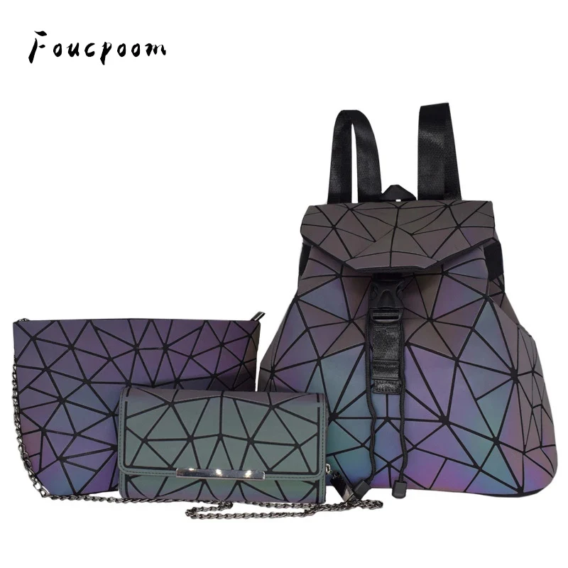 Женский рюкзак школьная сумка для девочек-подростков геометрические Наплечные