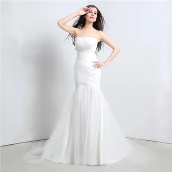 New Arrival Sweetheart Off The Shoulder Pleated Ivory Simple Bridal Gowns Mermaid Wedding Dresses Vestido De Novia Sirena
New Arrival Sweetheart Off The Shoulder Pleated Ivory Simple Bridal Gowns Mermaid Wedding Dresses Vestido De Novia Sirena