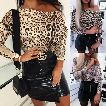 Women Leopard Print Long Sleeve Shirt Tops Ladies Loose Blouse 2019
Women Leopard Print Long Sleeve Shirt Tops Ladies Loose Blouse 2019