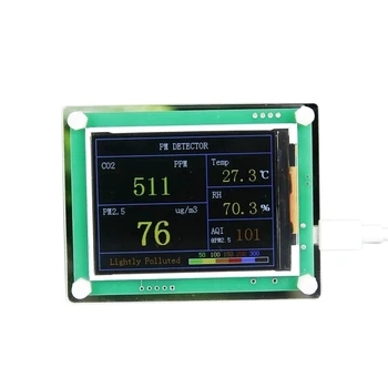 CO2 Carbon Dioxide PM2.5 Detector Module Air Quality Gas Sensor Tester Detector with 2.8Inch TFT Display Monitoring
CO2 Carbon Dioxide PM2.5 Detector Module Air Quality Gas Sensor Tester Detector with 2.8Inch TFT Display Monitoring