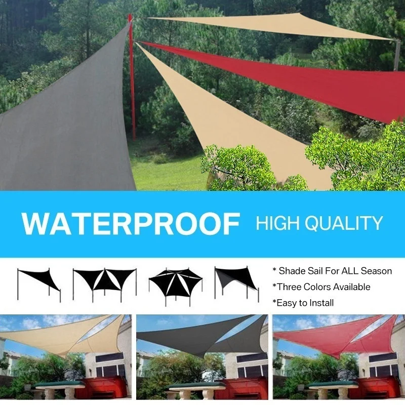 300D Waterproof Anti-UV Polyester Triangle Awning Sun Shading Net Sun Shade Sail Outdoor Sun Shelter Garden Canopy Shade Cloth
300D Waterproof Anti-UV Polyester Triangle Awning Sun Shading Net Sun Shade Sail Outdoor Sun Shelter Garden Canopy Shade Cloth