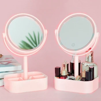 Light Makeup Mirror Rechargeable Vanity Mirror PressScreen Dimmable Desktop Mirror with Storage Base Detachable Night Light Make
Light Makeup Mirror Rechargeable Vanity Mirror PressScreen Dimmable Desktop Mirror with Storage Base Detachable Night Light Make