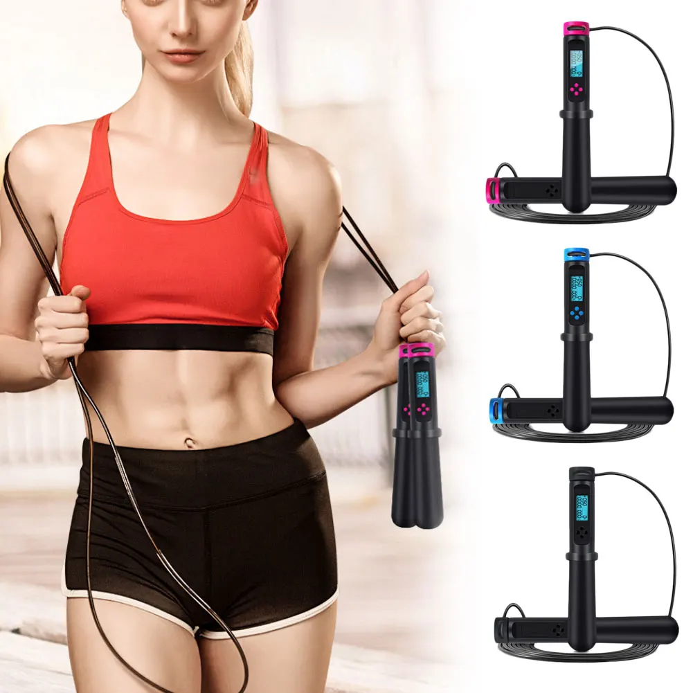 3 Colors Smart Skipping Calories Electronic Counting Skipping Rope Adult Female Fitness Weight Loss Sports Skipping Rope
3 Colors Smart Skipping Calories Electronic Counting Skipping Rope Adult Female Fitness Weight Loss Sports Skipping Rope