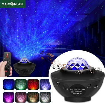 LED Star Projector Night Light Galaxy Starry Night Lamp Ocean Wave Projector With Music Bluetooth Speaker Remote Control For Kid 
LED Star Projector Night Light Galaxy Starry Night Lamp Ocean Wave Projector With Music Bluetooth Speaker Remote Control For Kid