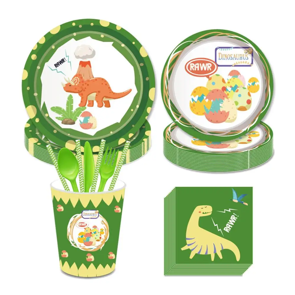 PATIMATE Green Dinosaur Tableware Dinosaur Theme Party Decoration Jungle Safari Party Decor Happy Birthday Party Decor Kids
PATIMATE Green Dinosaur Tableware Dinosaur Theme Party Decoration Jungle Safari Party Decor Happy Birthday Party Decor Kids