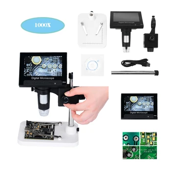 1000 digital electron microscope handheld portable microscope USB interface microscope with HD screen for PCB motherboard repair
1000 digital electron microscope handheld portable microscope USB interface microscope with HD screen for PCB motherboard repair