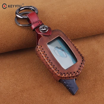 KEYYOU Leather Remote Control Keychain Key 3 Buttons For Starline B9 B6 A91 A61 LCD Key Case 2 Way Car Alarm Key Cover
KEYYOU Leather Remote Control Keychain Key 3 Buttons For Starline B9 B6 A91 A61 LCD Key Case 2 Way Car Alarm Key Cover