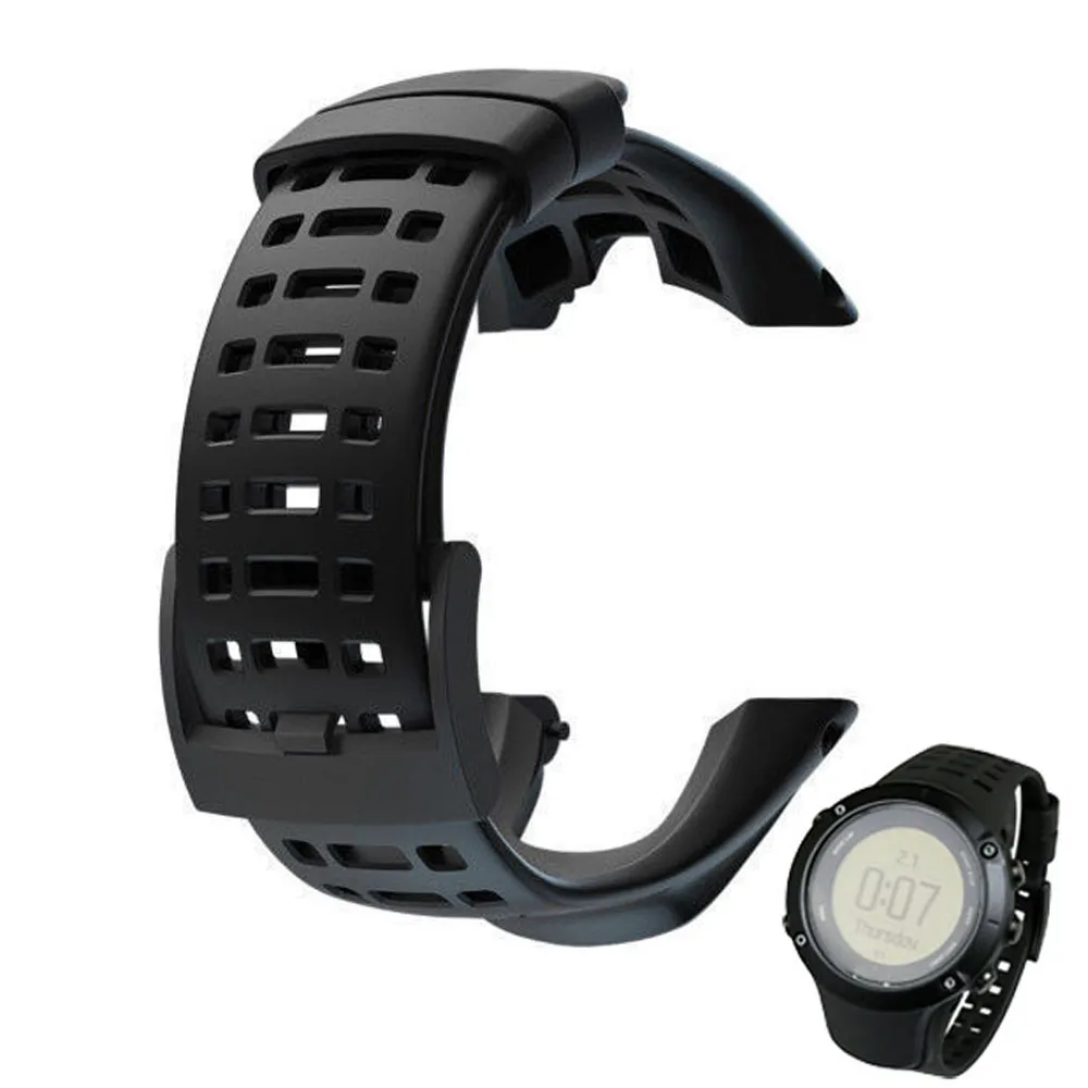 Rubber Replacement Watch Band Silicone Strap Wristbands For Suunto Ambit 3 Peak / Ambit2 Steel Clasp Wrist | Электроника