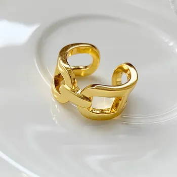 FUN-BEAUTY Japanese and Korean Personality Trend Lock Chain Ring Creative Design Hollow Ring Opening Adjustable Ring Jewelry
FUN-BEAUTY Japanese and Korean Personality Trend Lock Chain Ring Creative Design Hollow Ring Opening Adjustable Ring Jewelry